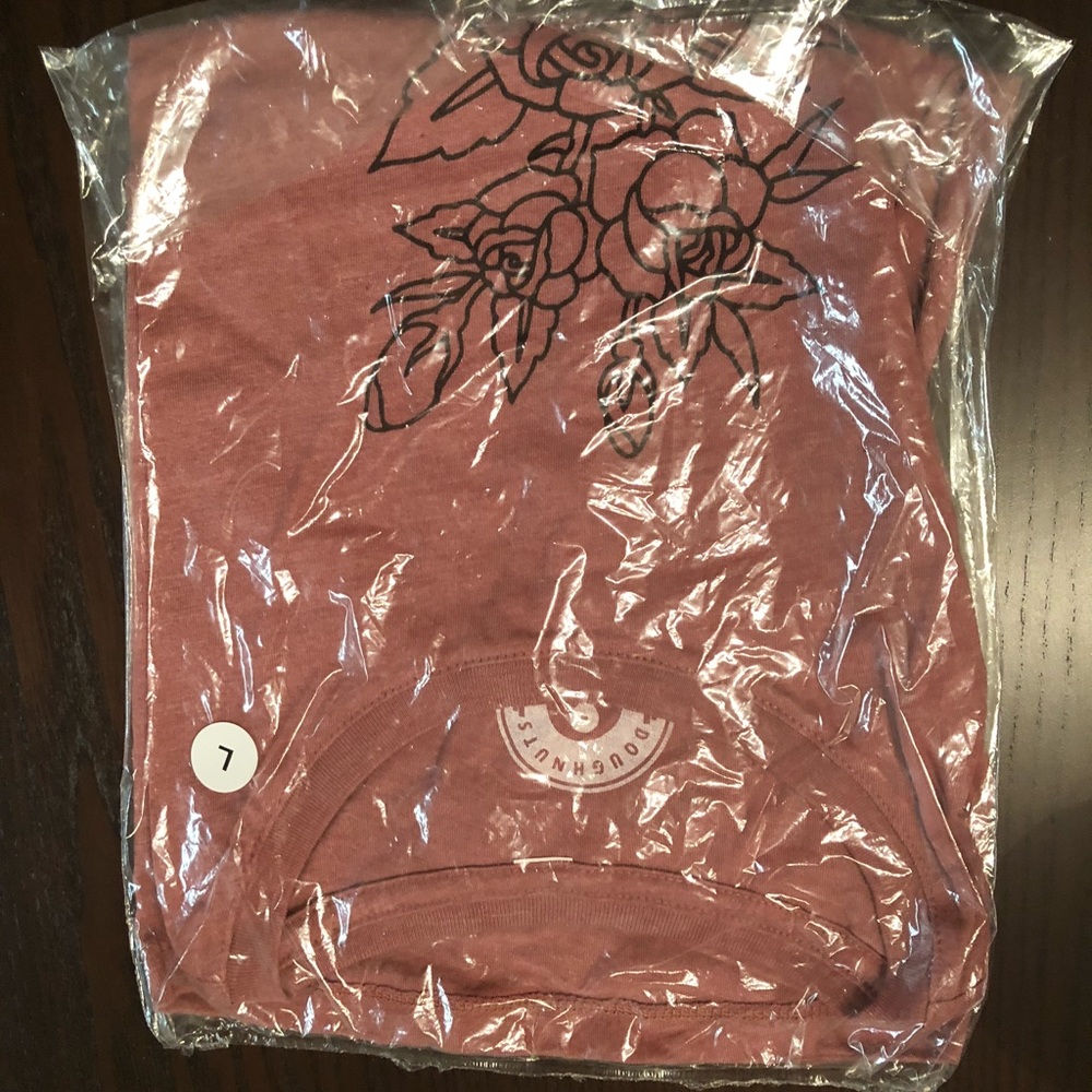 DNDL iron rose crop top